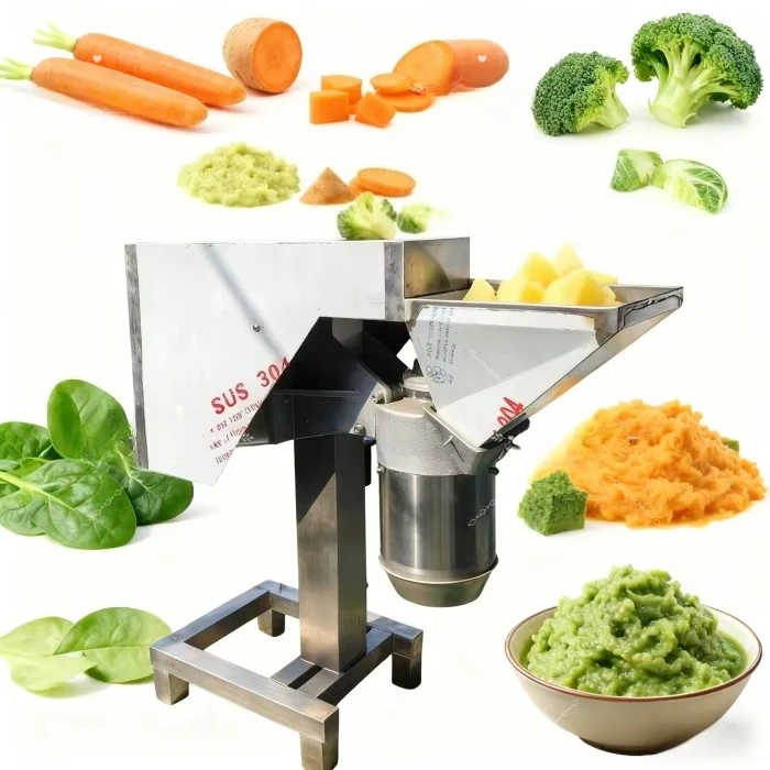 Molinillo de ajo de 500-800 kg/h, molinillo de patatas y jengibre, pimienta, salsa de tomate, hacer cebollas picadas