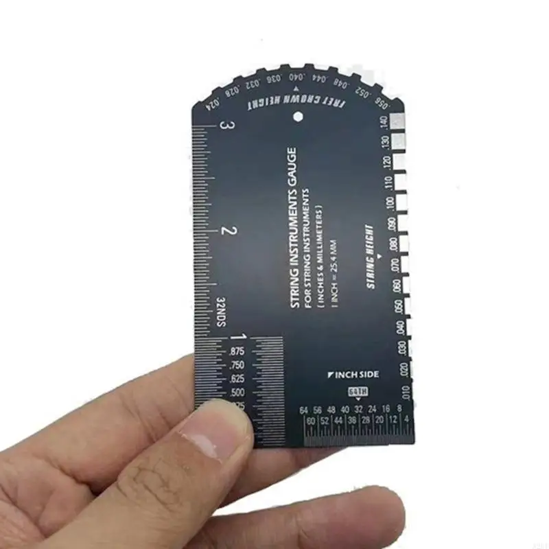 أفضل أدوات قياس وضبط حبال الجيتار: A2UF String Action Ruler Gauge Fret Rocker Leveling Guide
