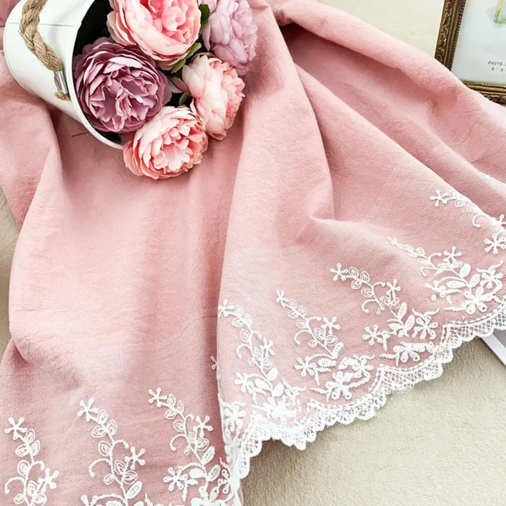 Washed Cotton Linen Lace Kitchen Aprons Flower Shop Garden Ruffles Work Clean Apron for Woman Dress