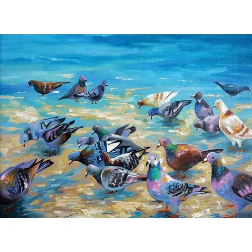 Nova Jigsaw Puzzle 1000 Piece Beach Pigeons Puzzle - Nikolay Sivenkov