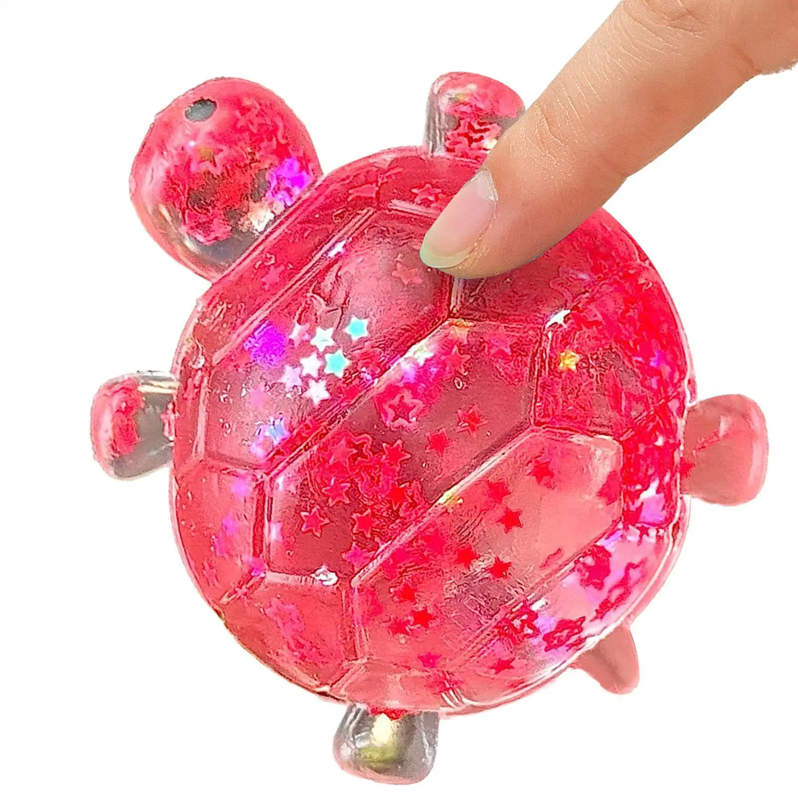 Squeeze Toys For Kids Glitter Turtle Shape Party Favors Sensory Toy For Home School Classroom Dorm College Travel Road Trip