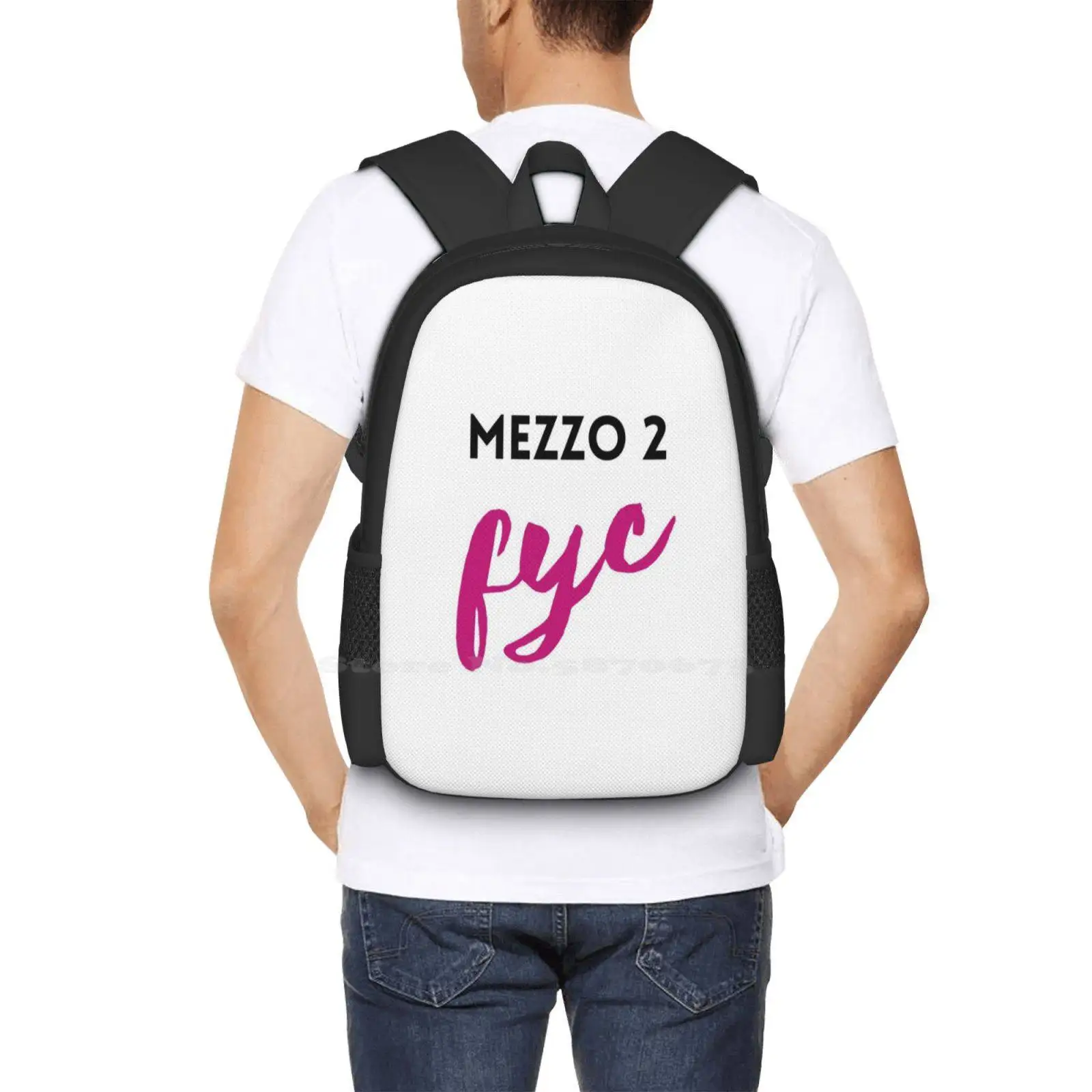 Mezzo 2 And Logo 3D Print Design Backpack Student Bag Farnham Youth Choir Fyc Charity Youthchoir