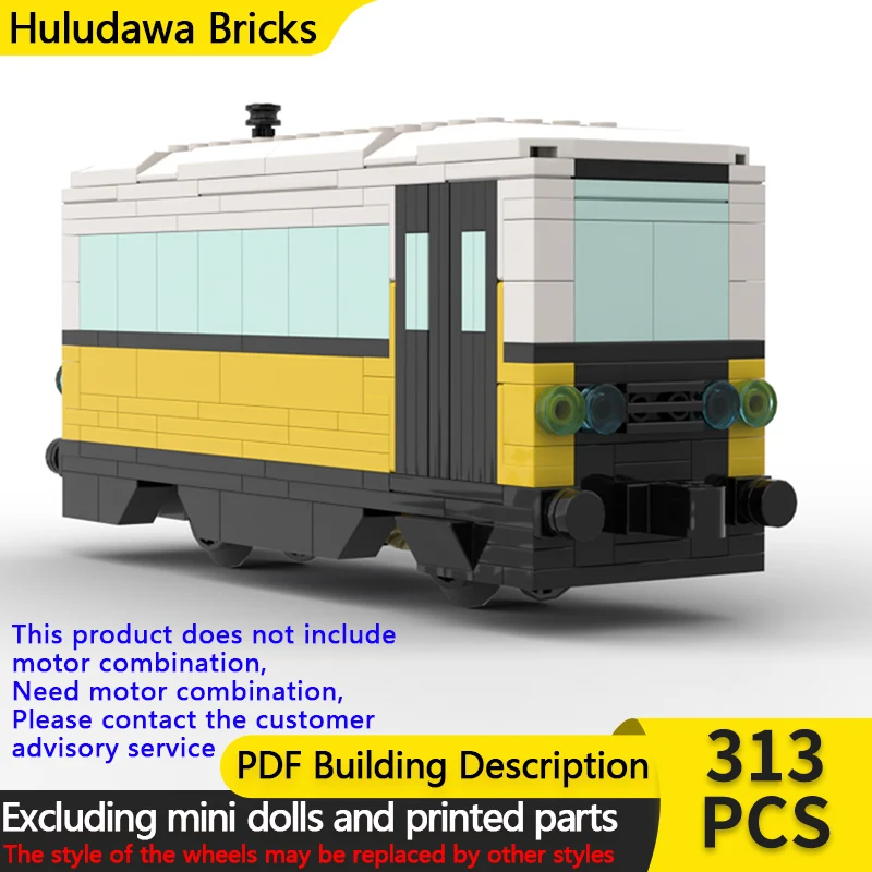 

Модель городской автомобиль MOC, строительные кирпичи, маленький узкий пассажирский поезд, модульная технология, детские праздничные подарки, сборные игрушки, костюм