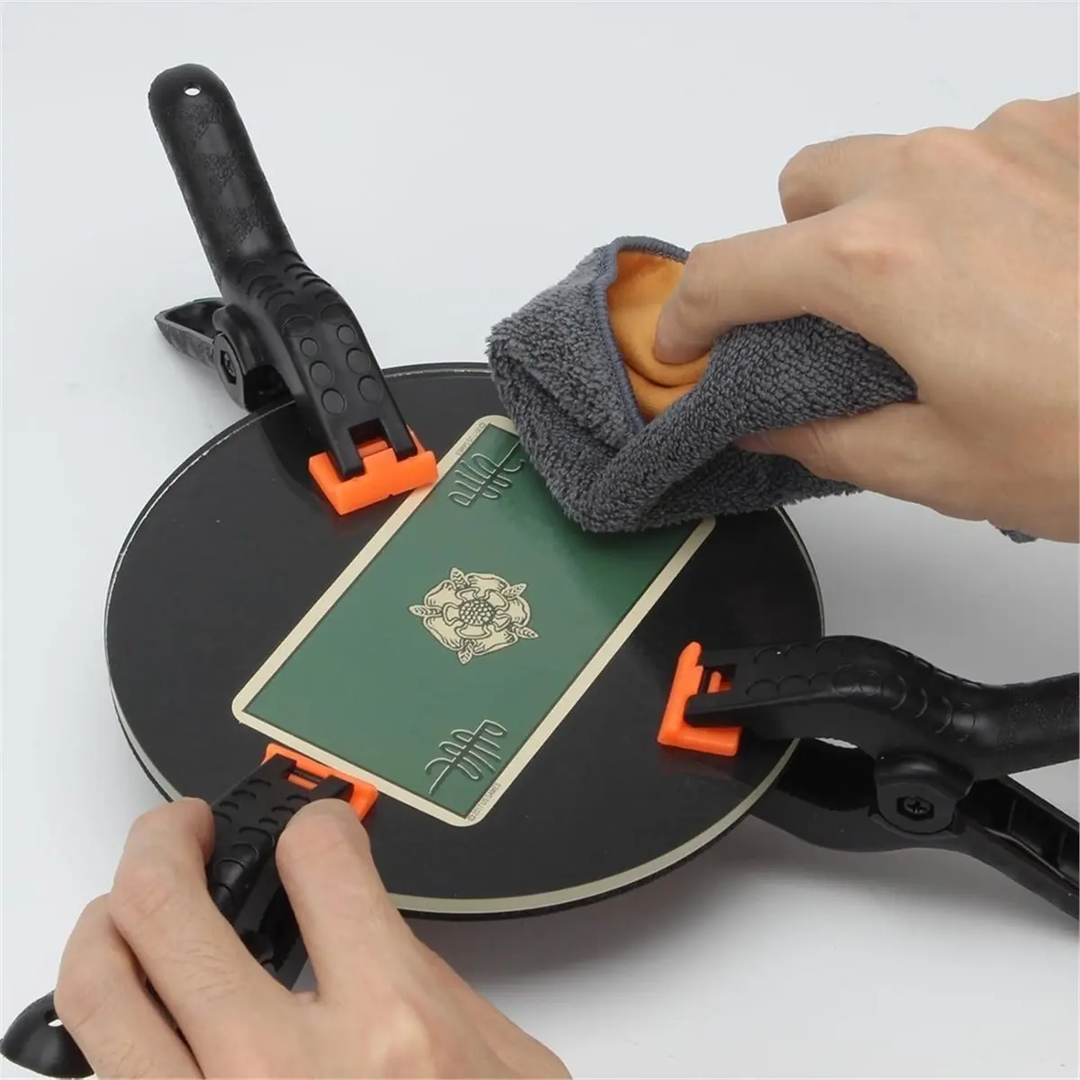 114 PCS Trade Card Flattening Kit, Trading Card Cleaning Care Tool Accessory,Card Cleaning and Polishing Restoration Kit