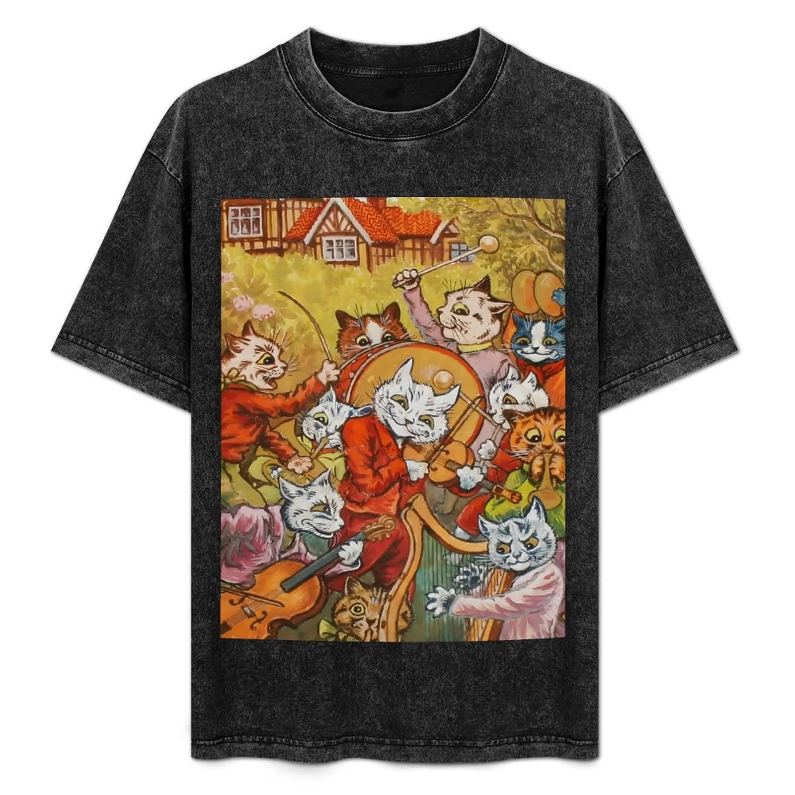 

louis wain art T-Shirt Novelty Graphic Tee Shirt