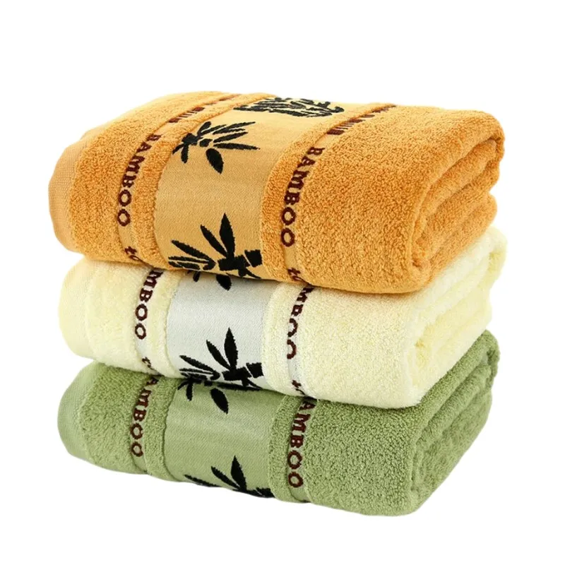 1Pcs Bamboo Fiber Towels Sets Home Bath Towels Adults Face Towel Thick Absorbent Luxury Bathroom Towels Toalha De Praia