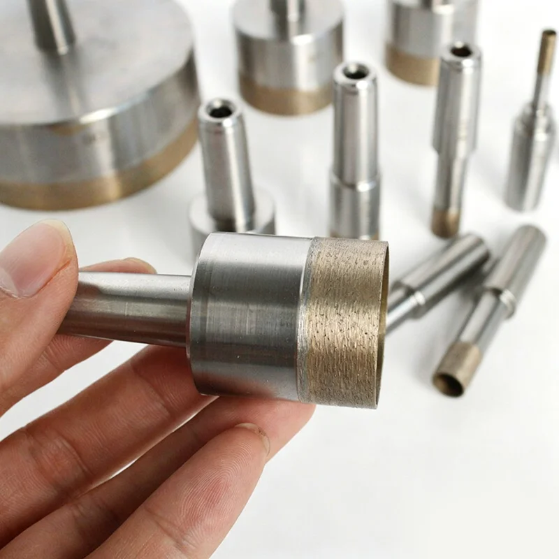 1Pcs Diameter 4mm~50mm Sintered Diamond Core Drill Bit Tapered Shank for Porcelain Tile/Marble/Glass/Jade Lapping Hole Saw Tools