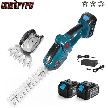 Makita – taille-haie électrique 2 en 1, sans fil, Rechargeable, portable, pour désherbage, sécage, tondeuse à arbustes, outil de jardin, batterie 18V