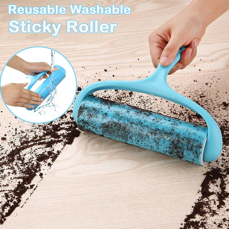 Reusable Clothes Lint Remover Portable Washable Dust Roller Sticky Roller for Cleaning Pet Hair Sofa Dust Collector CleaningTool