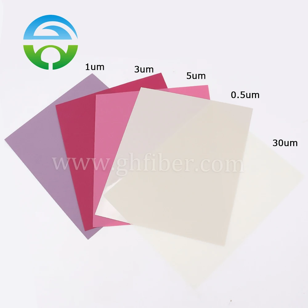 10pcs Fiber Optic Diamond Lapping Films 0.5um 1um 3um 5um 30um Optical Polishing Sheet