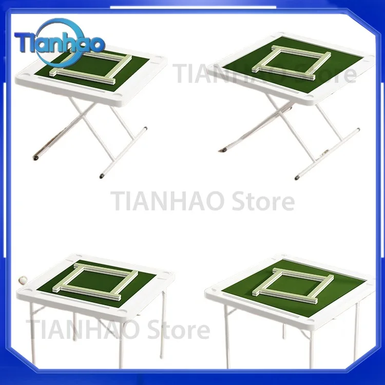 Foldable Mahjong Table for Dormitory Outdoor Household Use Hand Rubbing Card Small Manual Chess Sparrow Table Square