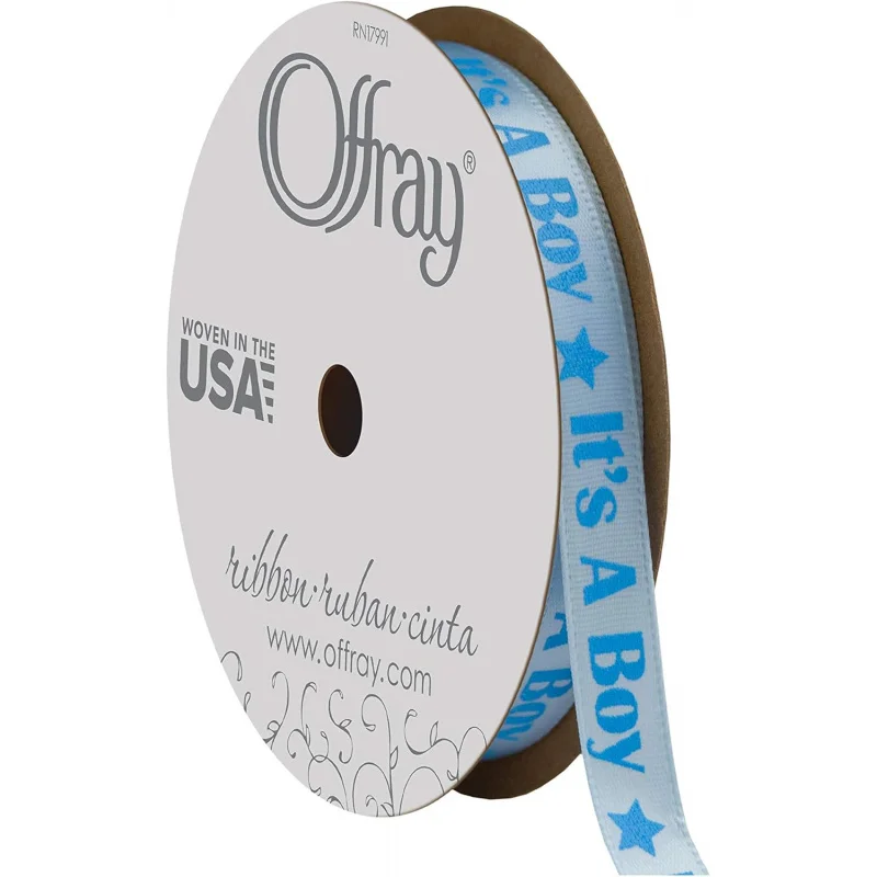 Offray Celebration Ribbon, 3/8 Zoll x 12 Fuß, Blau