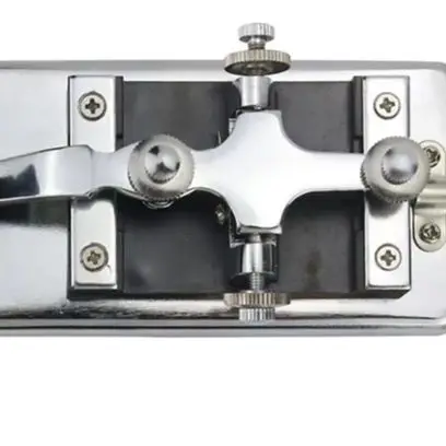 K4 Manual Telegraph Key Metal For Morse Code Practice Device For CW Shortwave Radio Communication Amateur Ham Station Equipment
