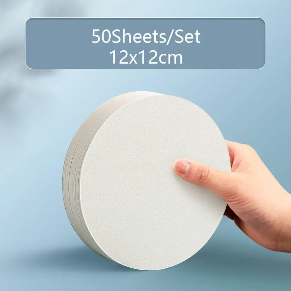 50Sheets/Set Square/Round/Rectangle Watercolor Paper Blank Professional Art Painting Special Paper Sketchbook
