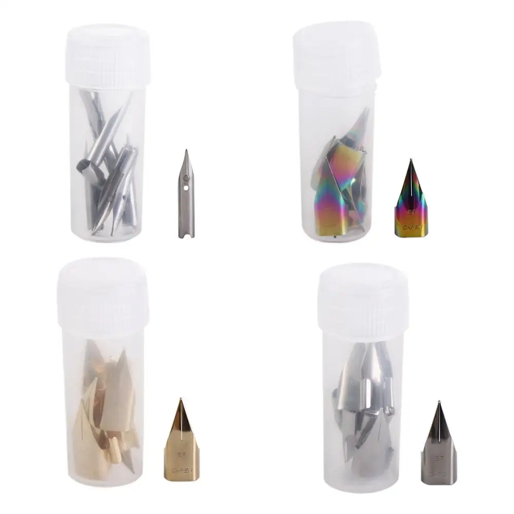 10PCS Fountain Pen Nib Pen Nibs Pen Tip Replacement Fit for Most Fountain Pens Student Writting Tools Accessories