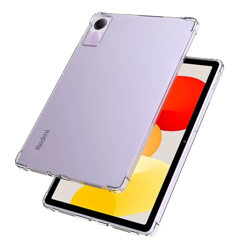 

For Redmi Pad SE 11" 2023 Case Transparent Air-bags Soft Silicone TPU Protection Shockproof Capa Fundas Shell For RedmiPad SE