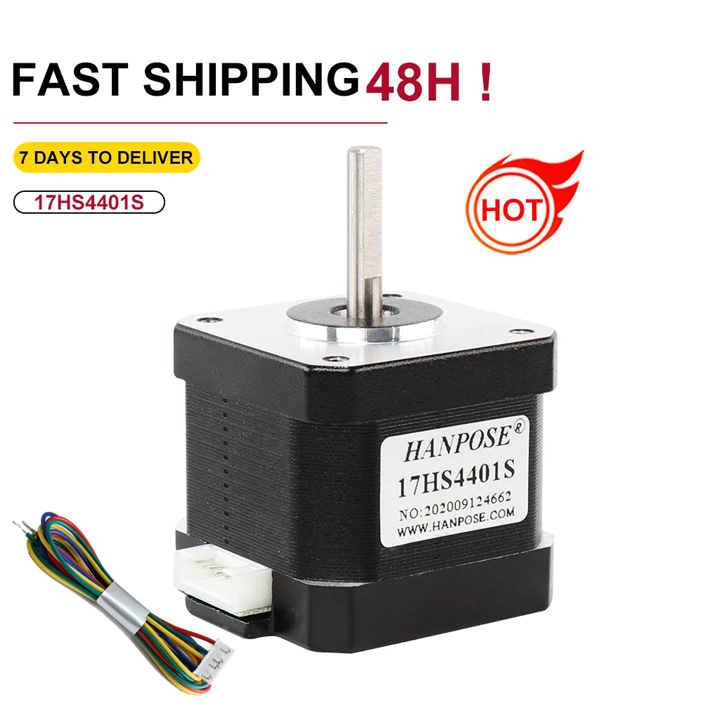 Nema17 Stepper Motor 12v 17HS4401S 1 .8 degree 42 High torque motor 40N.CM 1.5A Step angle motor for 3D printer