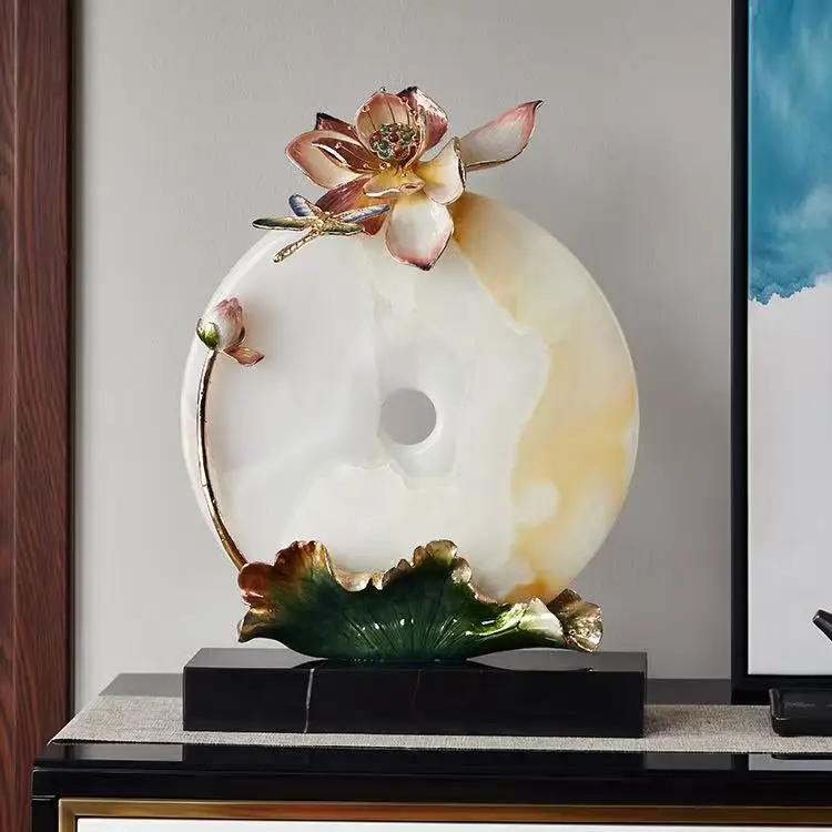 nq-Modern Luxury Resin Desktop Art Centerpiece Handcrafted for Living Room Office Home Decor Dropshipping Perfect Gift~
