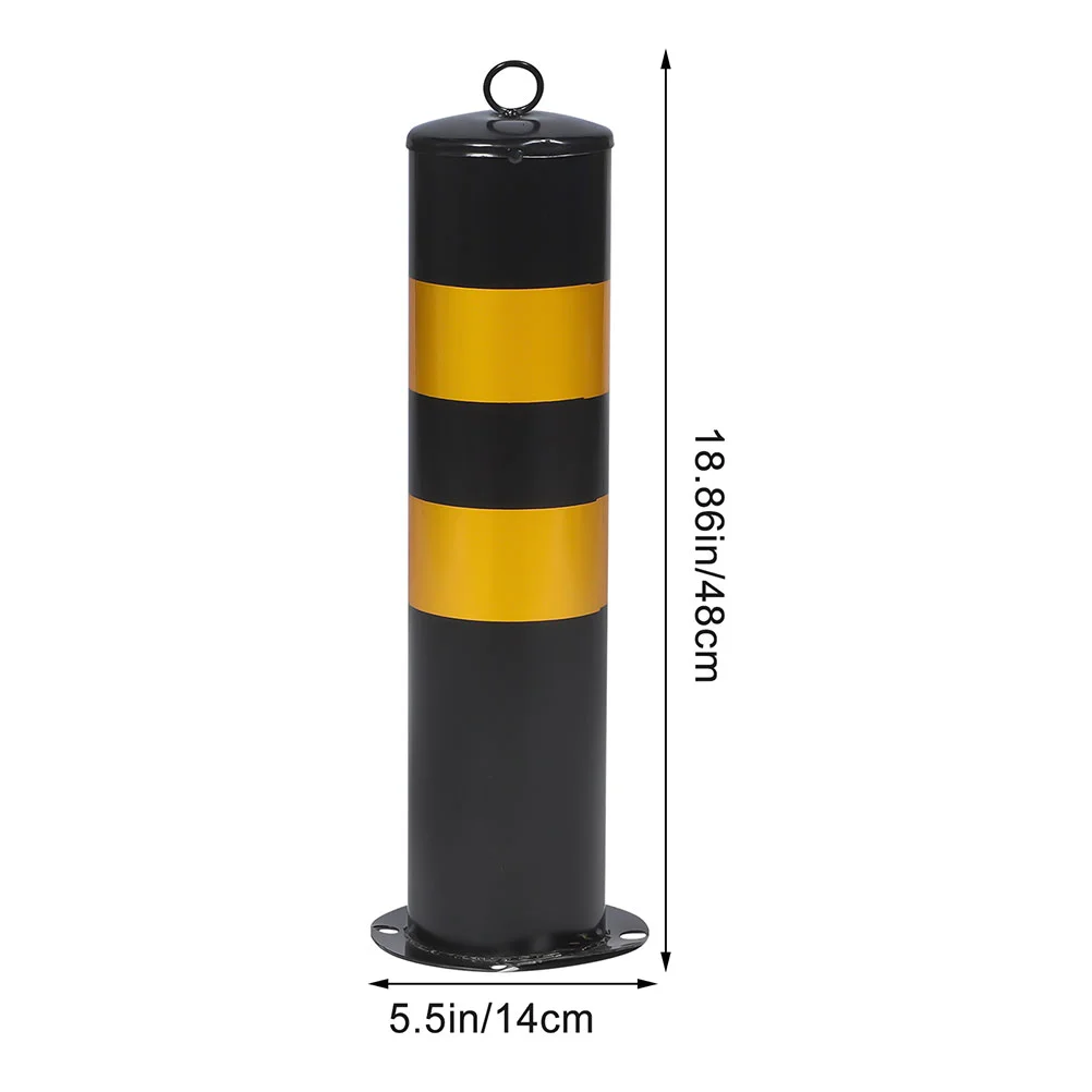 Fold down Drive Barriers Warning Post Barricades Driveway Security Door Lock Column