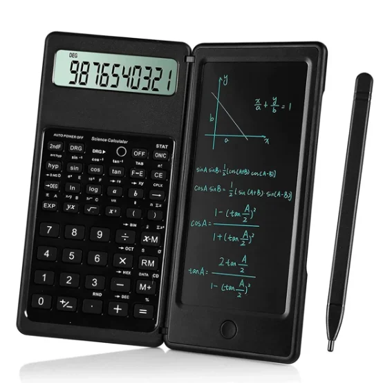 Scientific Calculator 6.5inch 10 Digit Scientific Calculator With Graphic Functions Quiet Portable Calculator With Pen For Kids