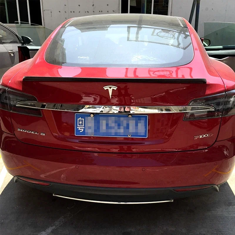 

Спойлер на задний багажник, крыло для Tesla Model S Sedan 60 70 75 85 90 D P85D P90D P100D 2012-2017 глянцевый спойлер из углеродного волокна