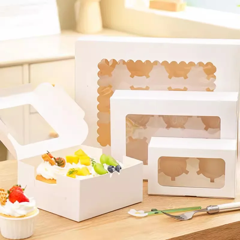 Premium Cake Boxes with Clear Window for Cupcakes