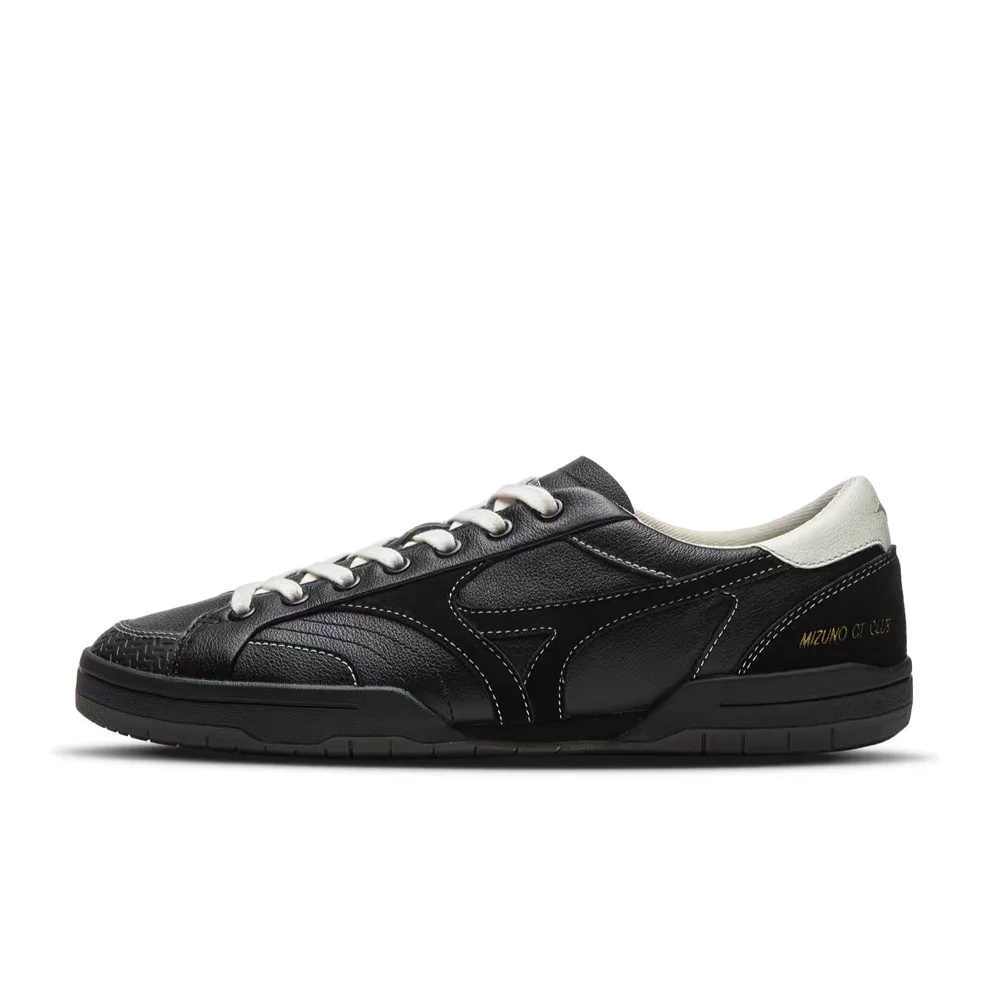 Mizuno CT CLUB Unisex Low-Top Sneakers  Black, Classic Retro Style, Casual, Versatile, Non-Slip & Durable D1GH261005