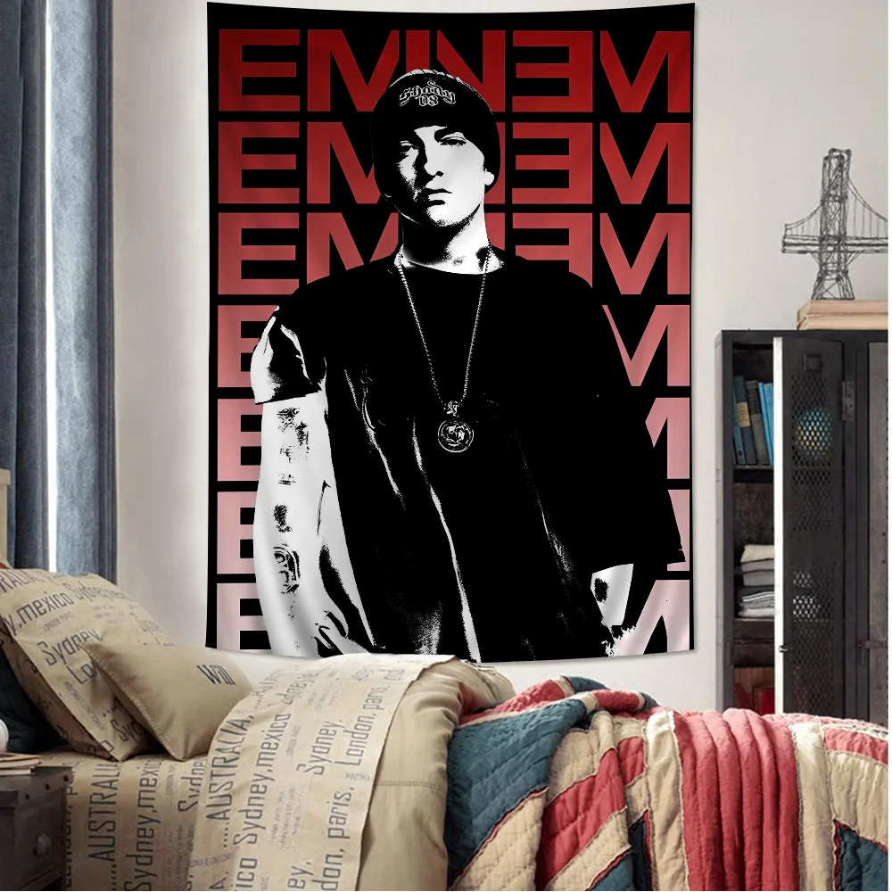 

Rapper E-Eminem Printed Large Wall Tapestry Hanging Tarot Hippie Wall Rugs Dorm Home Decor