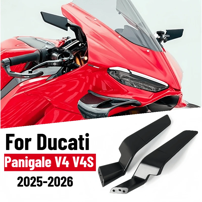 For Ducati Panigale V4 V4S 2025-2026 PANIGALE Motorcycle Rearview Mirrors Side View Mirror Kits Accessories Rotate Adjustable
