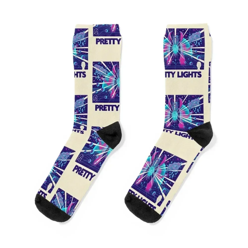 Pretty Lights Socks warm winter golf floral christmas gift Women's Socks Men's