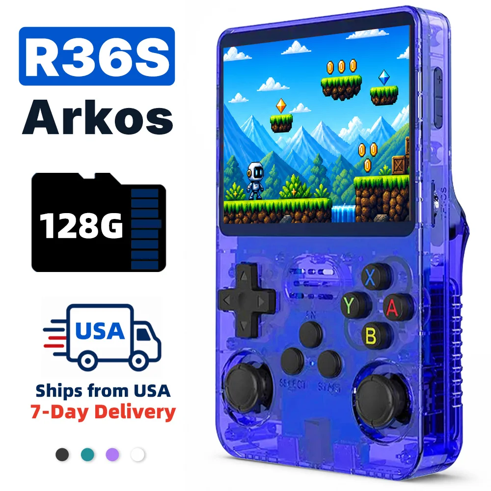 2026 Retro Handheld Game Console 3.5'' IPS Portable Game Player Genuine Console 50+Emulators Classic Games Gift with WiFi Online Battle