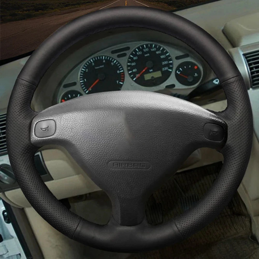 DIY Black Wearable Faux Leather Car Accessories Steering Wheel Cover For Opel Astra G Corsa B Zafira A Agila A Combo B Tigra