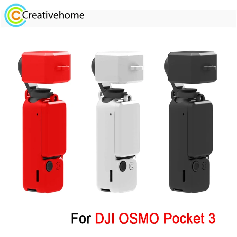 PULUZ 3 in 1 Silicone Case For DJI OSMO Pocket 3 Camera Full Protective Cover Case Body + Lens + Screen Comprehensive Protection