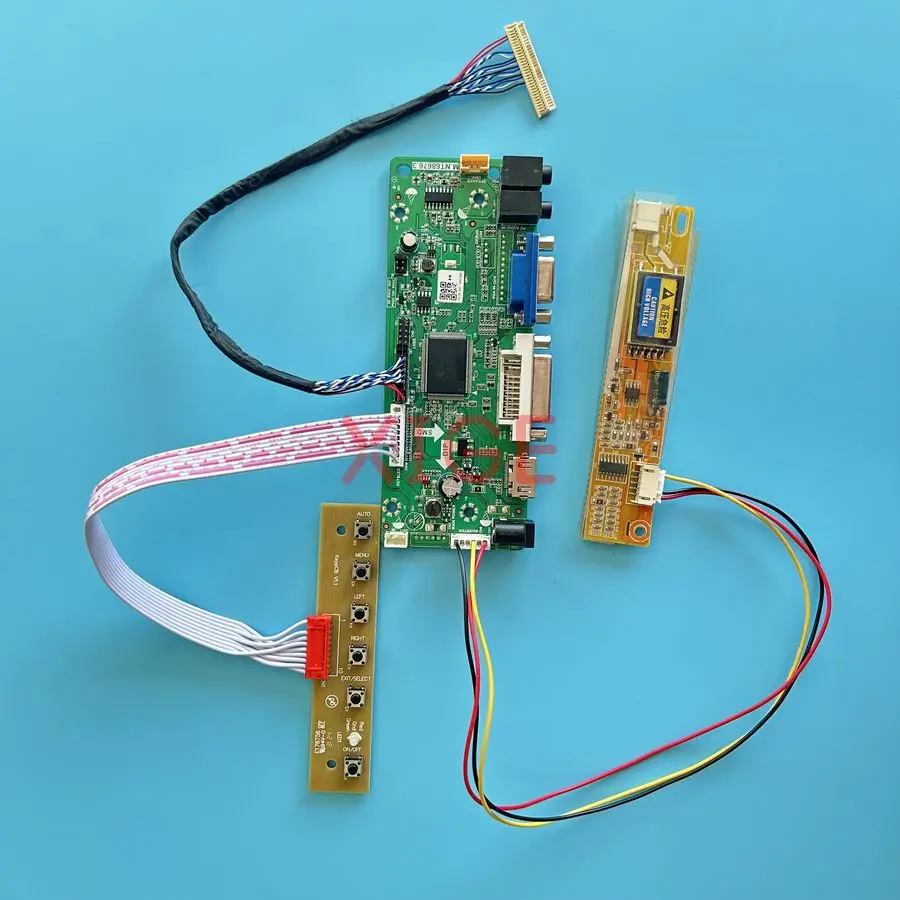 

Screen Drive Controller Board Fit LP150X08 LP150X05 LP150X09 LP150X06 30 Pins LVDS 1024x768 VGA DVI HDMI 1024*768 1-CCFL Kit DIY