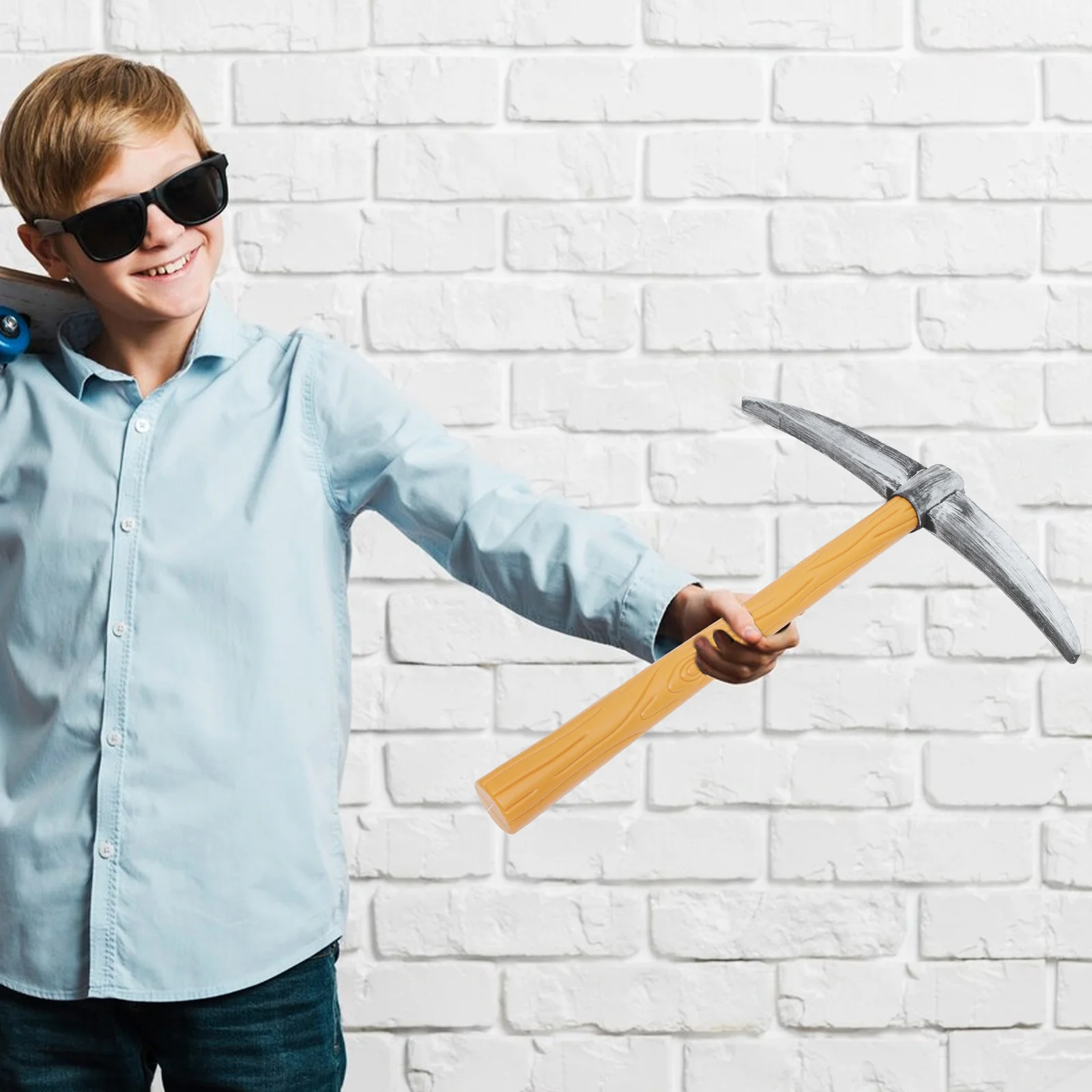 دعامة فأس وهمية من البلاستيك الإسفنجي على شكل إبداعي متينة لتزيين كشك الصور الفوتوغرافية لأداء الحفلات #2