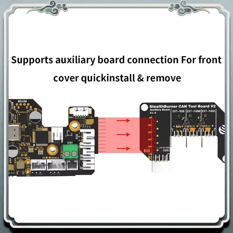 

Premium SB COMBO V2 Stealthburner CAN & USB Tool Board Onboard TMC2209 With Auxiliary Board For Voron SB Hotend