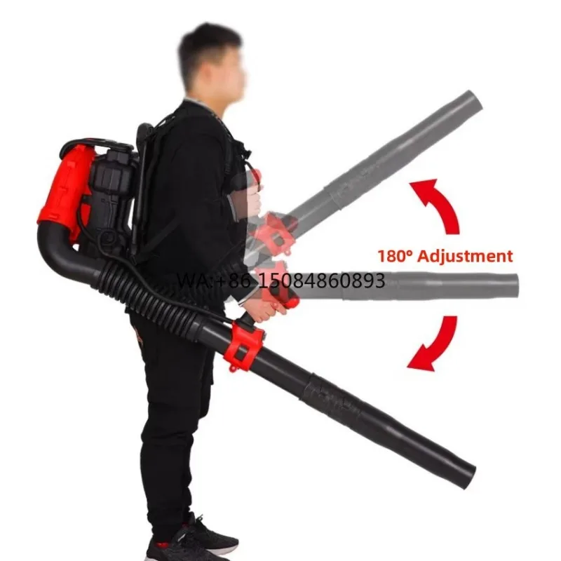 Commercial Stand-On Gas Leaf Blower, High Performance Windstorm Blower for Large Outdoor Park Landscape Sanitation Cleaning