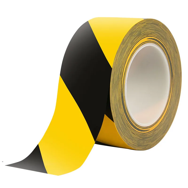 

KOOJN 33mx50mm PVC Yellow and Black Warning Tape is Wear-resistant and Waterproof and The Floor is Marked with Isolation Zones