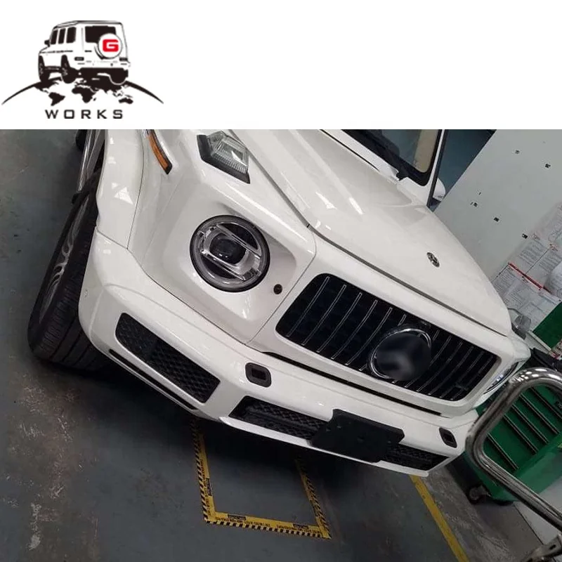 STLF2019 سنة حتى G الفئة W464 W463A G500 G350 إلى G63 المصد الأمامي المصدات الجانبية مصبغة لـ W464 G63 PP طقم الجسم الأمامي #6