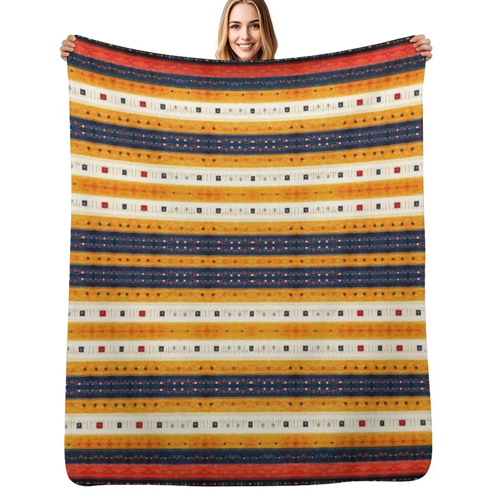 Heritage Traditional Bohemian Moroccan Fabric Autumn Fall Color Style Throw Blanket christmas gifts Sofa Quilt Baby Blankets