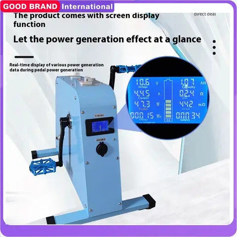 저장 가능한 전기 350W 페달 발전기 전화 충전 보물 핸드 크랭크 발전기 고전력 5V/12V/48V 비상 조명