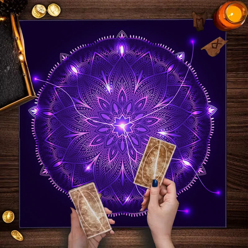 Vibrant Purple Mandala Steamer Tray Decorative Coaster for Home Decor Spiritual Yoga Meditation Table Mat