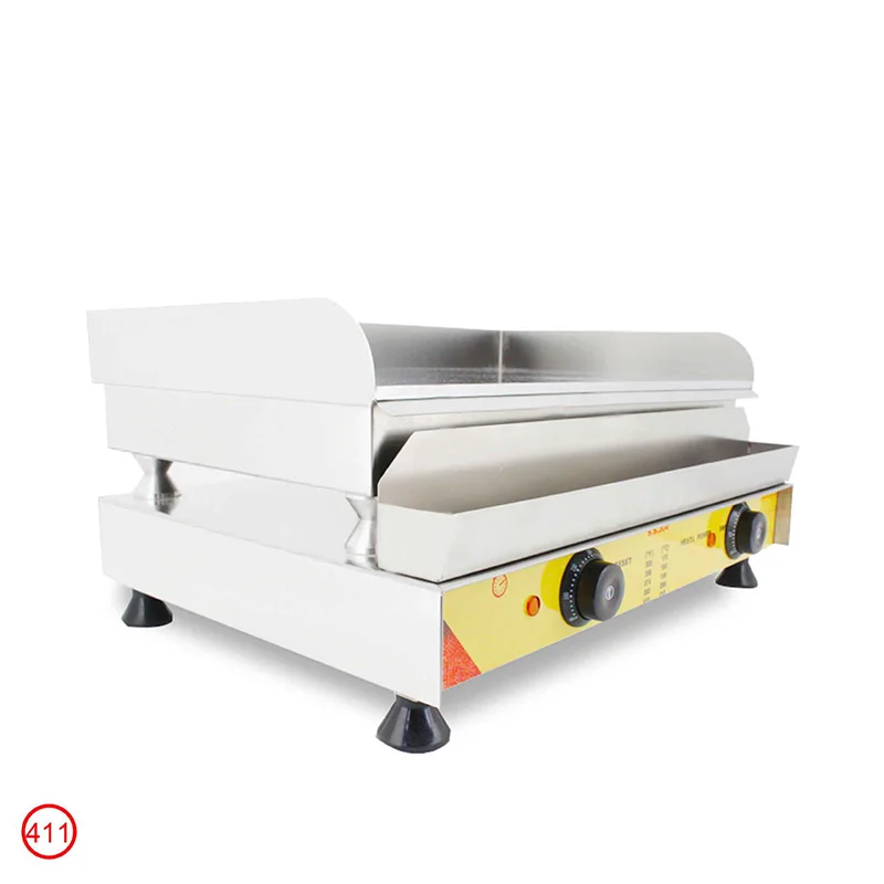 NP-411 Commercial Electric Griddle, Electric Grill, Hand-Stretched Pancake Machine, Quick-Heating Thickened Teppanyaki Equipment