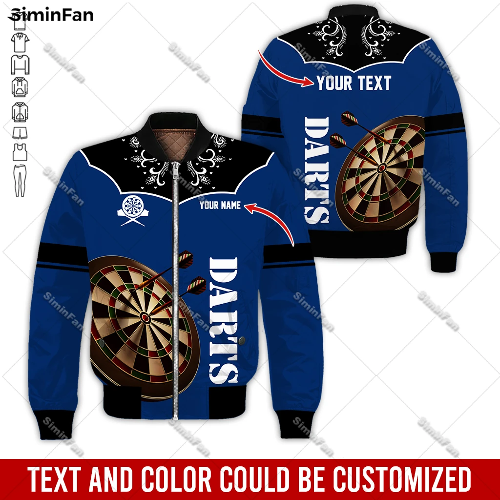 

Custom Name Love Retro Dart Colorful 3D Printed Men Bomber Jacket Quilted Cotton Coat Male Winter Cloth Unisex Windproof Outwear