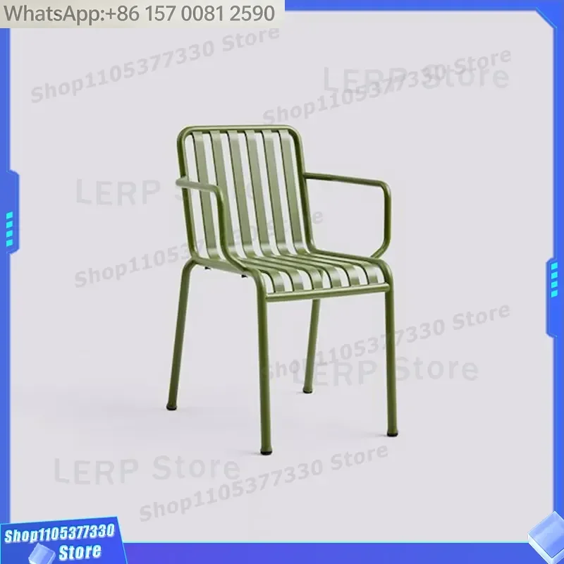 Decoout 2024 Modern Outdoor Restaurant Tables and Chairs Metal Patio Bistro Set Outdoor Cafe Furniture