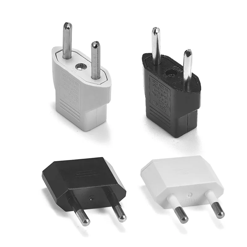US To EU Electrical Plug EU Plug Adapter Converter American To European Power Socket Euro Universal Travel Adapter AC Outlet
