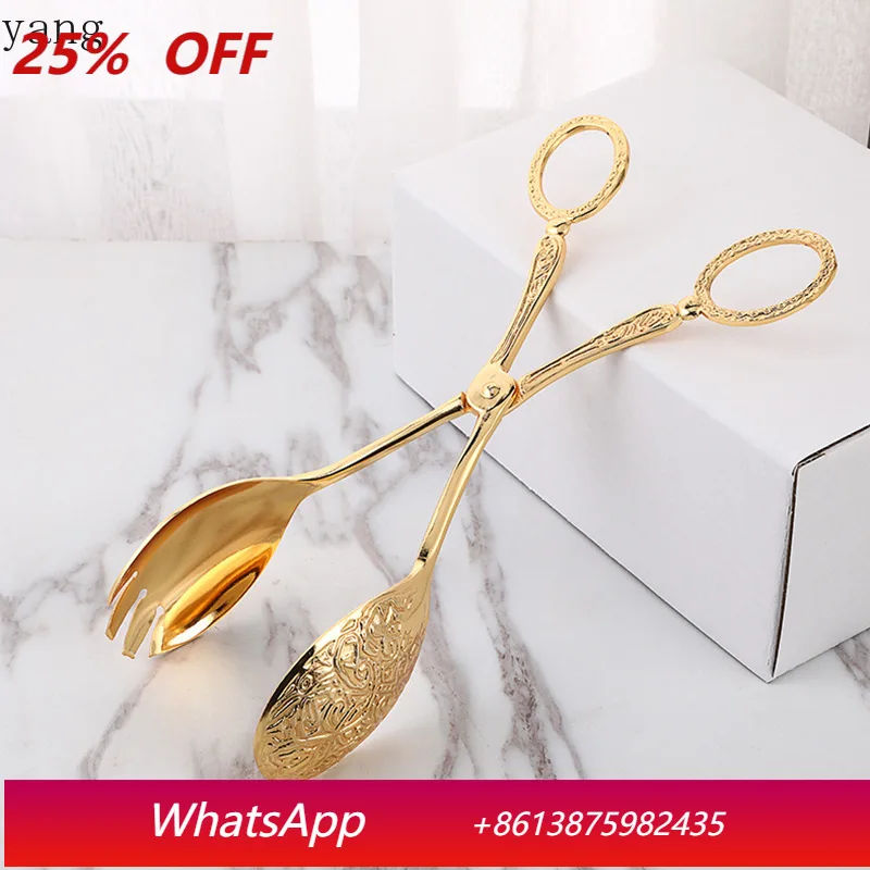 

Cx metal spoon salad clip exquisite party self-service clip cake
