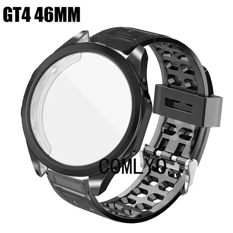 Coque souple en TPU pour Huawei Watch, coque de protection, bande transparente, 46mm, GT4