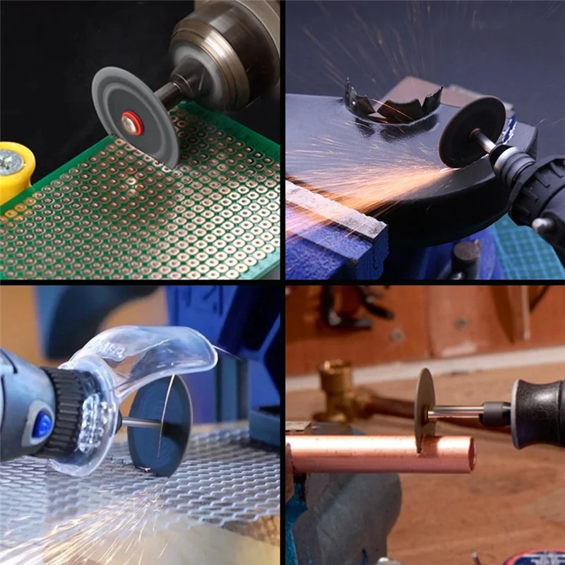 

Набор отрезных кругов TFTP для вращающегося инструмента Dremel — 60 шт., 1-1/4 дюйма, отрезные круги из армированного стекловолокна