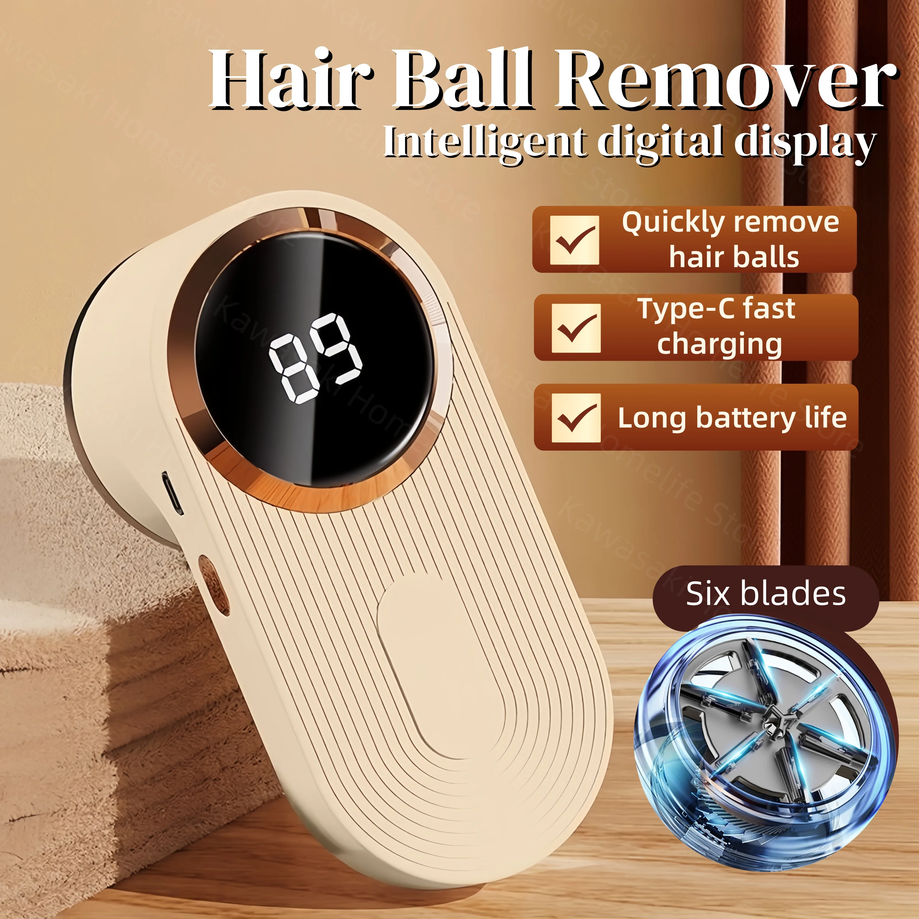 مزيل الوبر مع شاشة LED ذكية 5 سرعات USB قابلة للشحن ماكينة حلاقة الأقمشة المحمولة للملابس 5000 مللي أمبير سريع وهادئ أفضل هدية